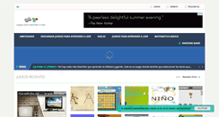 Desktop Screenshot of juegosparaaprenderaleer.net